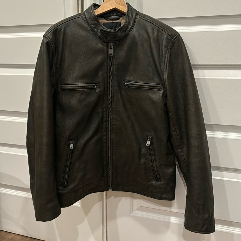 Lucky Brand 100% Leather Jacket Size:S